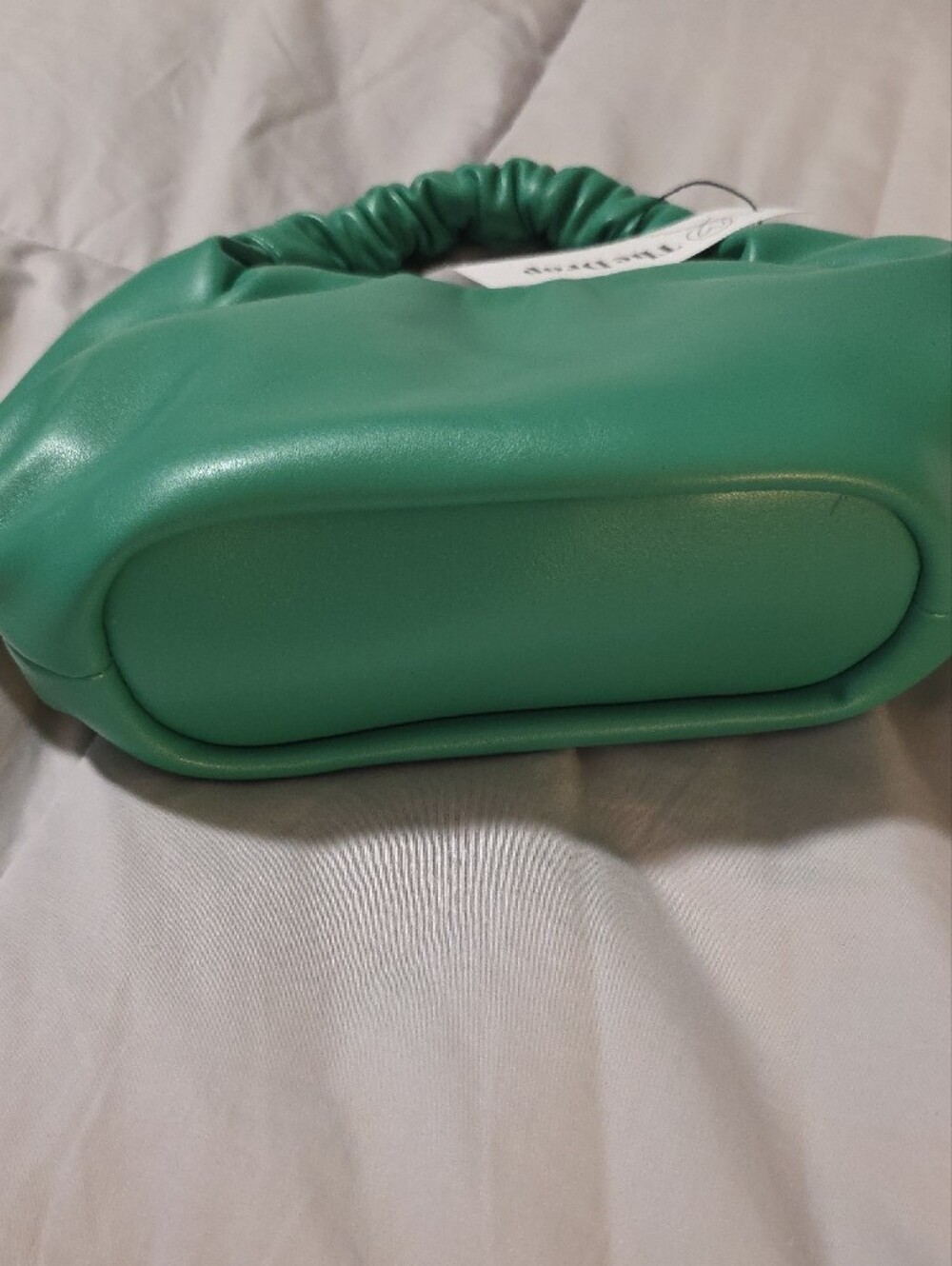 The drop Green Ruched Handle Mini HandBag - Picture 4 of 4